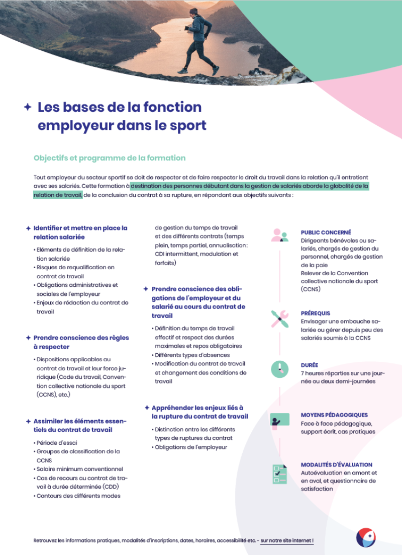 Programme bases fonction employeur