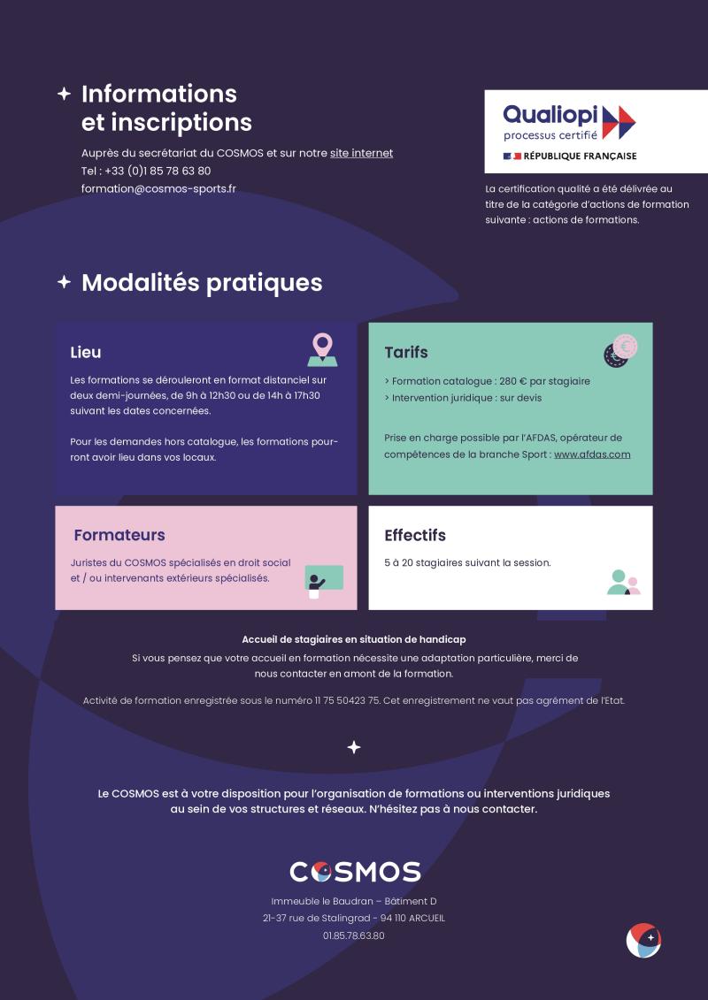 Modalités pratiques