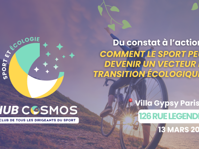 HUB COSMOS - comment le sport peut devenir un vecteur de transition écologique ?